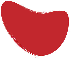 Abstract Red doodle decorative Element