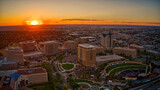 Aerial View of Centennial, Colorado at Dusk