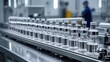© PrimeOrdial - Medical vials on a production line at a modern pharmaceutical factory.