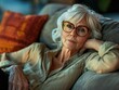 © Alexander Chaykin - Contemplative Older Woman Resting Her Head on Her Hand