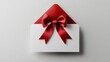 © fan - gift card with red ribbon
