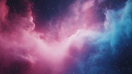 Wall Mural - Cosmic cloud of colorful nebulae in the deep expanse of outer space