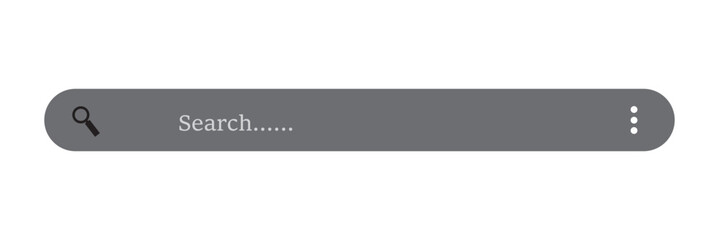 Wall Mural - search box, search bar icon. vector about search.