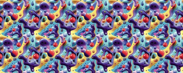Wall Mural - Abstract pattern of swirling colors. Visually dynamic. No people.
