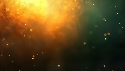 Aufkleber - Abstract background with colorful gradient in brown gold green black colors. Grungy texture with shine, glow. Retro vintage look. Empty space for design. Vivid colors create dynamic abstract