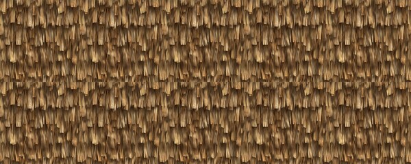 seamless pattern of Seamless thatched roof texture brown beige rustic natural material background design 