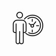 © Nijat - employee work time icon sign vector