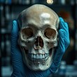 © thanawat - Scientific examination of human skull anatomy laboratory setting educational content close-up view health insights