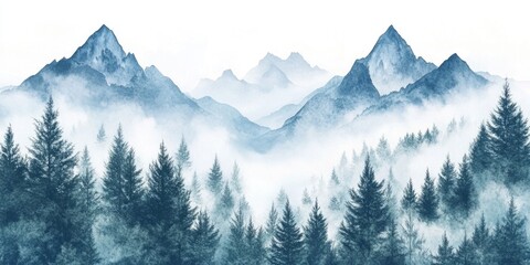 Poster - Mountain Range Landscape