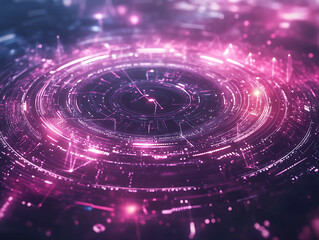 Poster - Abstract technology ui futuristic concept hud interface hologram elements of digital data chart, hud, gui for game background design, technology background, digital data
