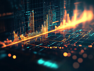 Poster - Abstract technology ui futuristic concept hud interface hologram elements of digital data chart, hud, gui for game background design, technology background, digital data
