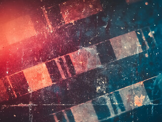 Poster - Background of retro film overly, image with scratch, dust and light leaks