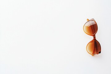 Poster - Summer accessories like sunglasses and sunscreen featured on a white background, perfect for adding personal text or messages. Generative AI