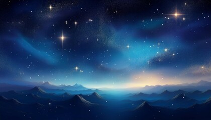 navy blue space sky and stars soft atmospheric light