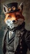 © Ariestia - A Dapper Fox Gentleman in Steampunk Attire