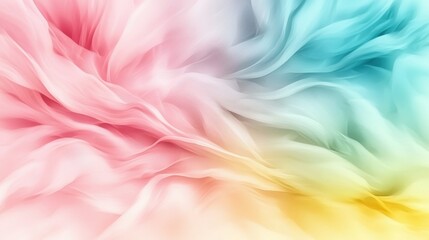 Poster - Pastel gradient serenity blending pink and blue in abstract digital art for a relaxing artistic environment