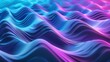 © practice  - Dark blue abstract background with ultraviolet neon glow, blurry light lines, waves