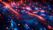 © TranNgoc - An abstract glitch interface featuring shattered grid designs, glowing neon fragments, pulsating pixelated effects, and dynamic holographic animations, creating a chaotic yet futuristic vibe,
