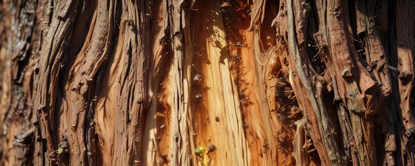 Wall Mural - high-magnification image of tree sap flowing through wood fibers , scientific, nature, outdoor