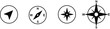 © SK Vector Graphics - Compass icon set.Compass icon for navigation and travel direction themes.Arrow compass icon sign and symbol.Comoass direction arrow icon or map N sign navigation GPS symbol stock illustration.