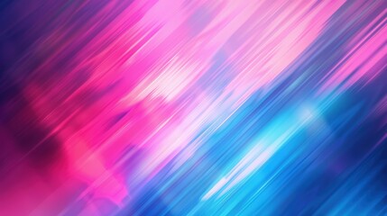 Poster - Blurred background of purple, blue and pink colors with diagonal lines