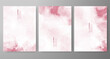 © REZI - Set of bright colorful vector watercolor background. Design for your date, postcard, banner, logo.