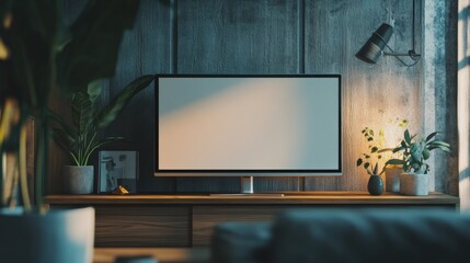 Wall Mural - video player mockup. web video frame template. channel video screen mockup. vector illustration