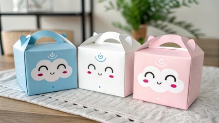 gift boxes with smiles