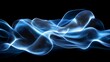 © Tackey - Dynamic Flow of Blue Light Waves with Dots Creating a Visually Striking Abstract Pattern and Energy Movement