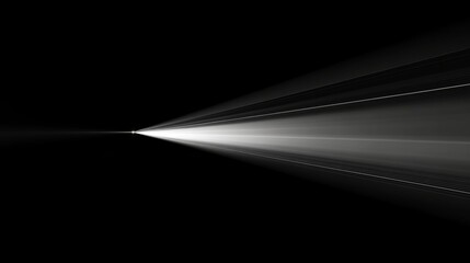 Aufkleber - Bright Light Beam Emanating from Center in Dark Background for Design