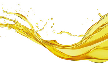Aufkleber - Cosmetic oil or juice splash isolated on white background include Clipping path 3d rendering.