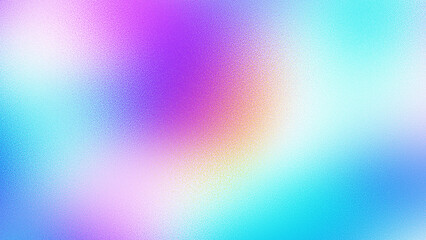 Poster - Rainbow Blurred transparent gradient background. Transparent Gritty sand noise overlay background. PNG with grunge texture, distressed effect