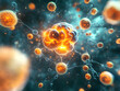 © Zamans - Fiery Cell Explosion 3D Illustration