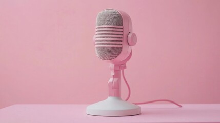 Canvas Print - Close-up of microphone