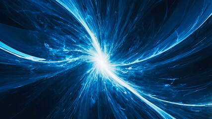 Wall Mural - Blue abstract futuristic technology, cloud and data background