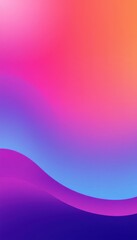 Poster - a close up of a colorful background with a blury wave