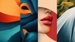 © Adiba sakila atmarin - Abstract Collage:  Tropical Botanicals and Feminine Beauty