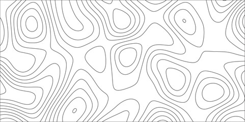 Poster - White simple topography design with slim stroke. Paper cut vector art background banner texture website template. White wavy paper curved relief. Topographic contours map with geographic line