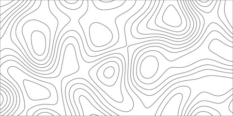 Poster - White simple topography design with slim stroke. Paper cut vector art background banner texture website template. White wavy paper curved relief. Topographic contours map with geographic line