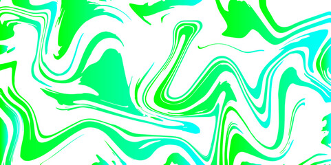 Aufkleber - Abstract Marble texture background. Green and white mixing oil paint texture. Splash of paint. Colorful liquid. Fluid motion ink water design. Trendy marble liquid paint on water background