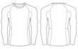 © GD TAWHIDUL - Men's  sports  Compression Shirts Long Sleeve gym t shirt vector illustration  design