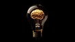 © FiDIO - Illustration of light bulb with brain inside symbolizing innovative ideas