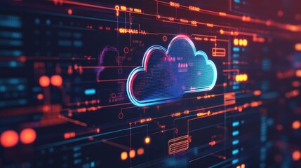 Cloud Computing Digital Concept