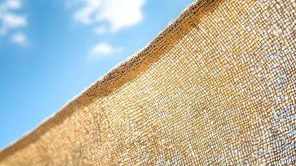 Net on blue sky