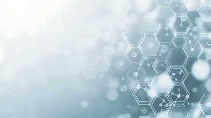 Wall Mural - abstract hexagon molecular structure background design