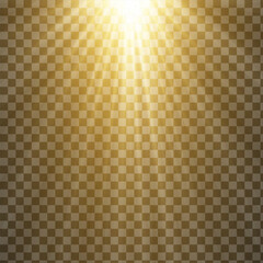 Wall Mural - png light effect. spotlight spark. stadium lighting. sunlight, spot lighting with insert bams of ice