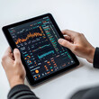 © thanit - Analyzing financial data trends office environment digital interface close-up viewpoint business intelligence insights