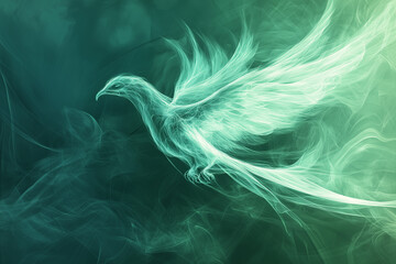Wall Mural - mint green Trend bird animal avian