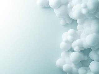 Leinwandbilder - Overhead perspective showcases an abstract pattern of molecules and lines in soft gray shades, creating a sense of depth and offering room for text on the right side