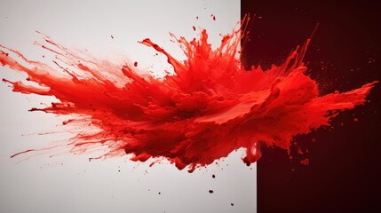 Wall Mural - canvas red burst